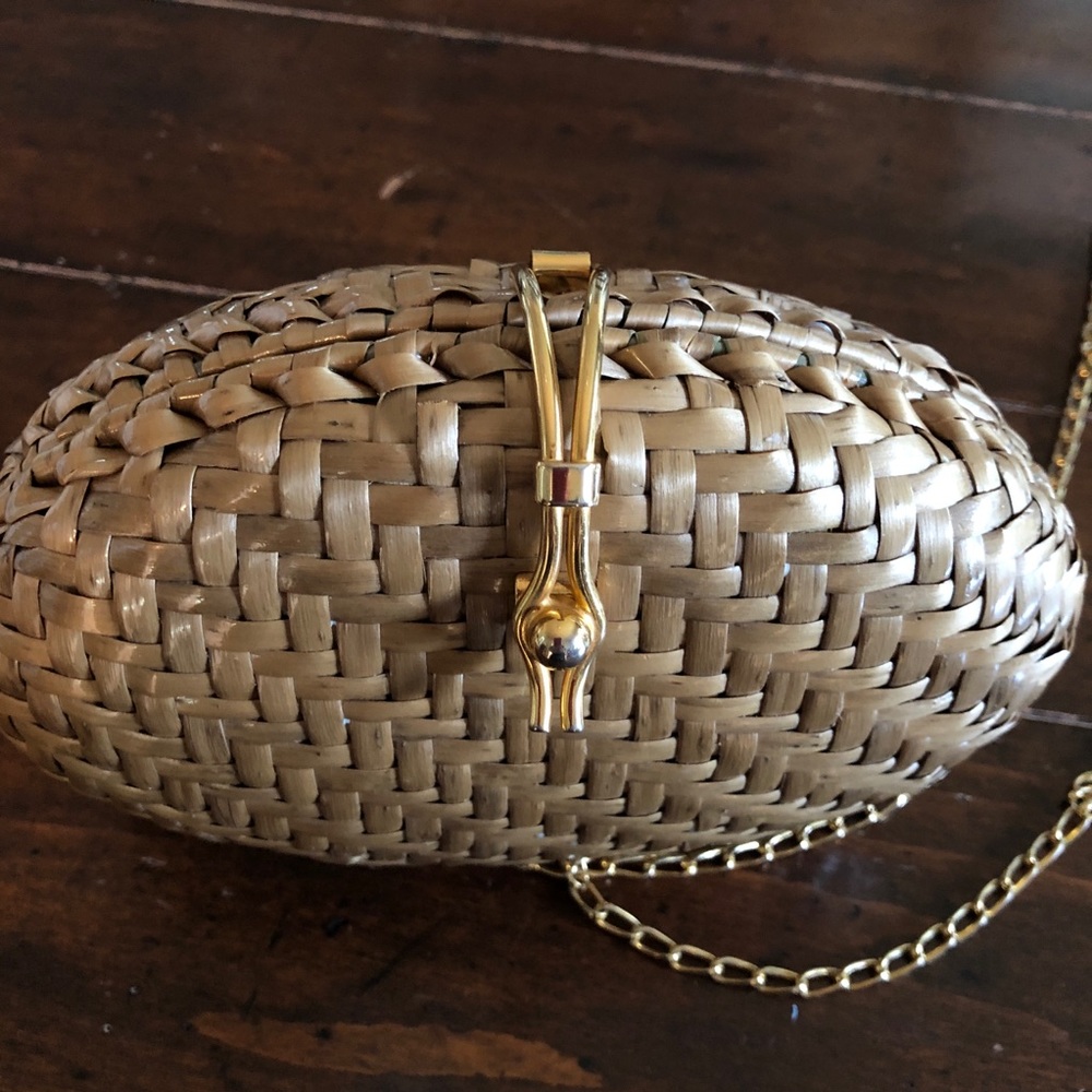 Rodo Italy Woven Wicker Clutch Bag - Picture 6 of 7